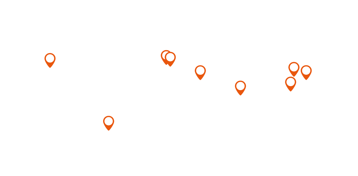 Carte des entreprises MFTech implantées dans le monde